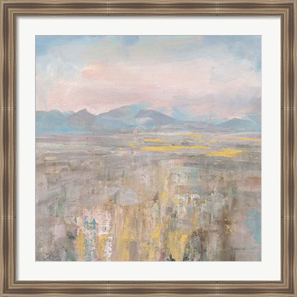 Framed Distant Mountains Print