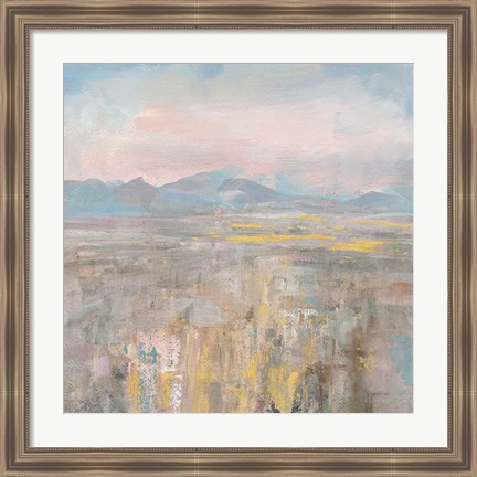 Framed Distant Mountains Print