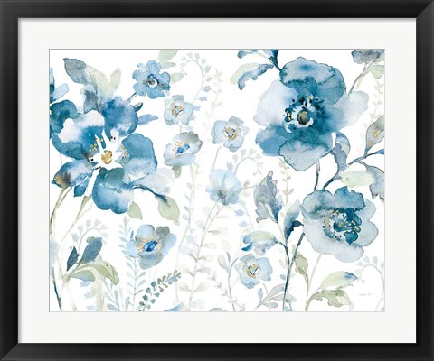 Framed Blues of Summer XII Print