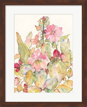 Framed Cactus Blooms Print