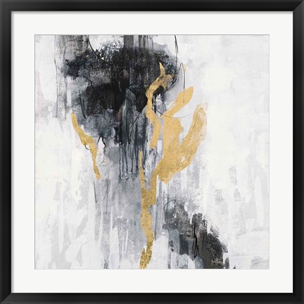 Framed Golden Rain II Print