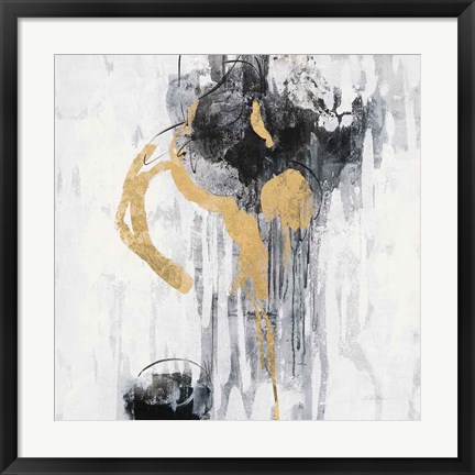 Framed Golden Rain I Print