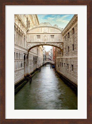 Framed Bridge Of Sighs #1 Print