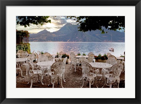 Framed Lake Caffe #5 Print