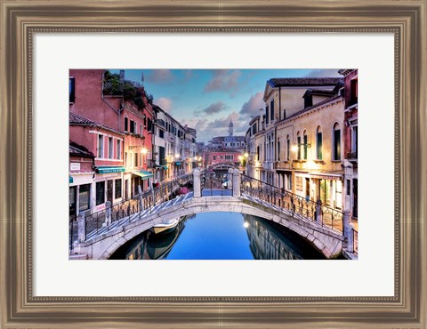 Framed Venetian Canale #15 Print