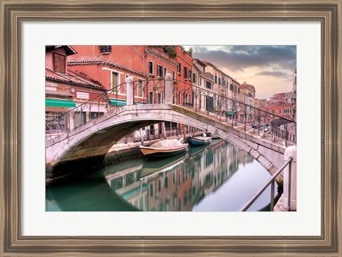 Framed Venetian Canale #17 Print