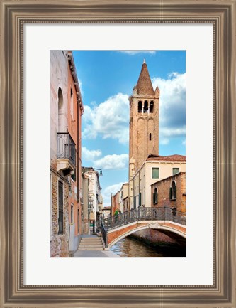 Framed Venezia Canale #1 Print