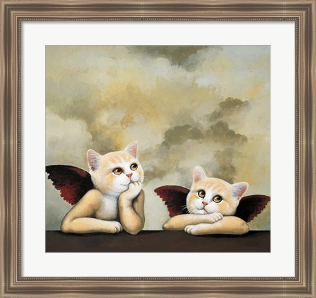Framed Raphael Cat Print