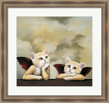 Framed Raphael Cat Print