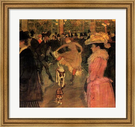 Framed Toulouse-Lautrec Dog Print