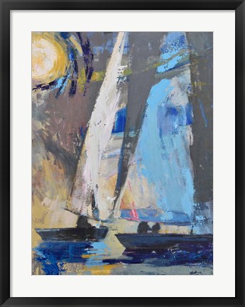 Framed Blue Breeze Dynamics Print