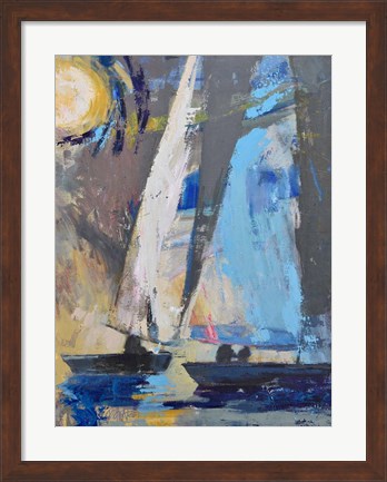 Framed Blue Breeze Dynamics Print