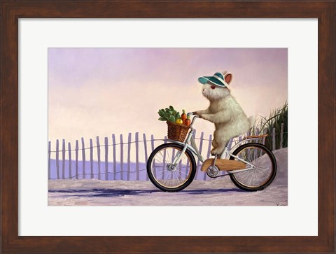 Framed Beach Bunny Print