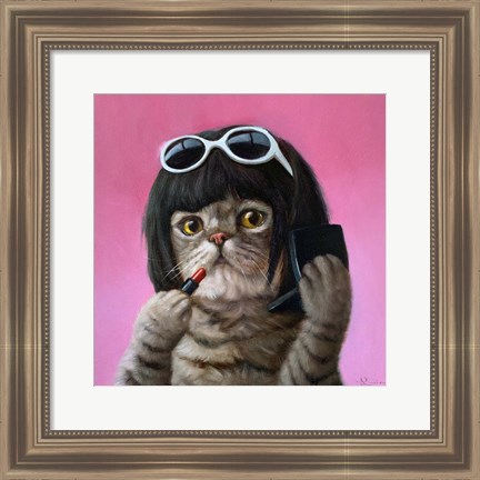 Framed Bob Cat Print