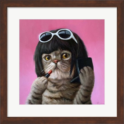 Framed Bob Cat Print