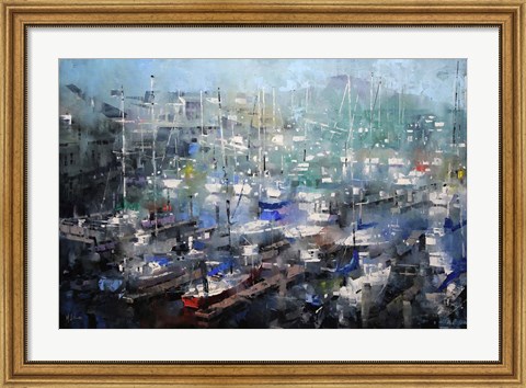 Framed Fisherman&#39;s Wharf Print