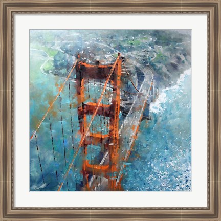 Framed Over Golden Gate Print