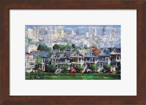 Framed Painted Ladies Print