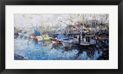 Framed San Francisco Wharf Print