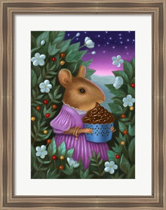 Framed Beatrice Upon The Brink of Night Print