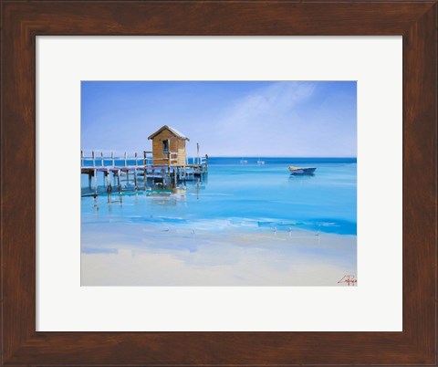 Framed Yellow Shed Print
