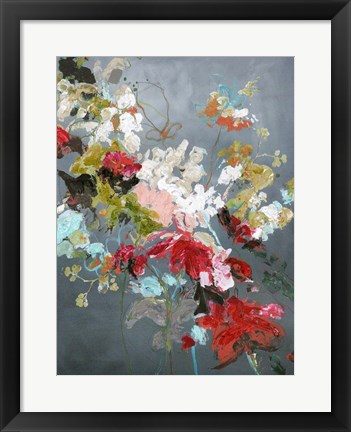 Framed Abstract Floral 2 Print