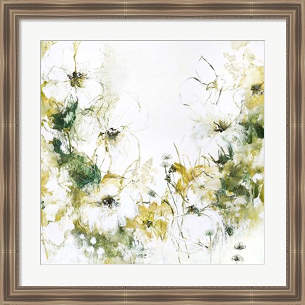 Framed Flower Blush 3 Print