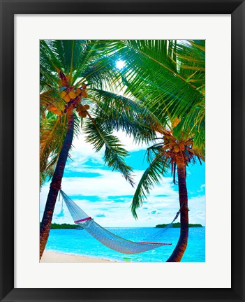 Framed Coconut Sun Print