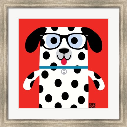 Framed Bow Wow Dalmation Print