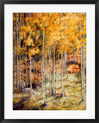 Framed Fall Aspen Print