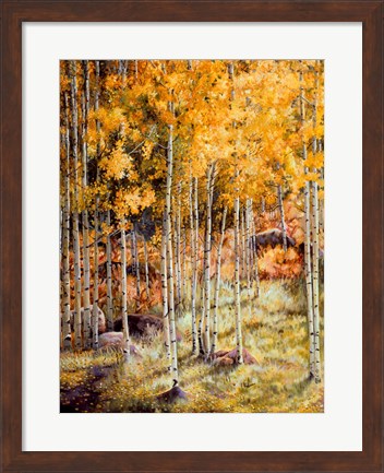 Framed Fall Aspen Print