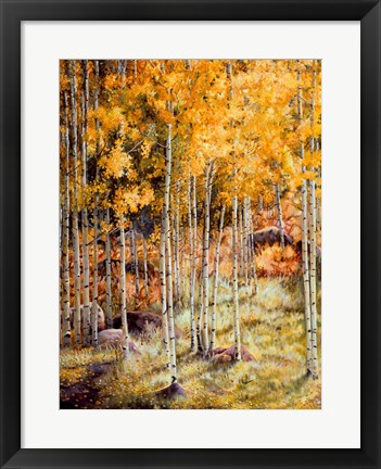 Framed Fall Aspen Print