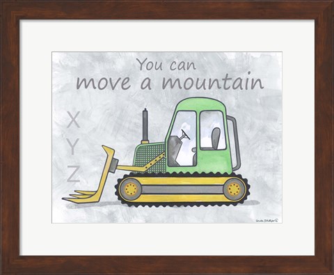 Framed Bulldozer Print