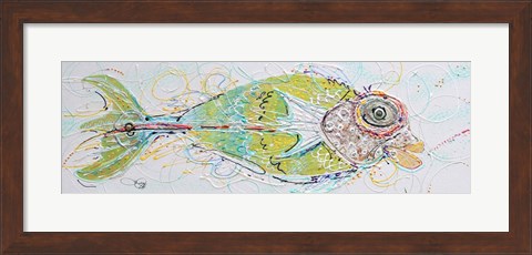 Framed Fish Face Right Print