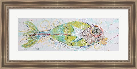 Framed Fish Face Right Print