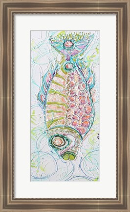 Framed Fish Circle Belly Print