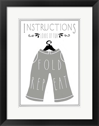 Framed Laundry Pants Print