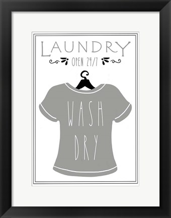 Framed Laundry Shirt Print