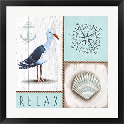 Framed Nautical Relax Print