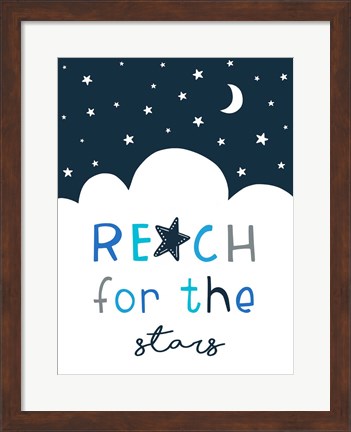 Framed Reach for the Stars Print