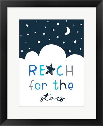 Framed Reach for the Stars Print