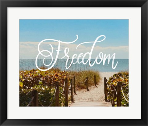 Framed Freedom Beach Print