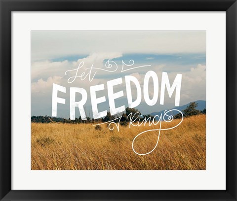 Framed Freedom Prairie Print