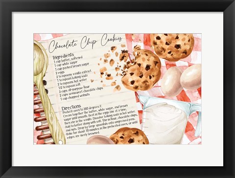 Framed Cookie Recipe Print