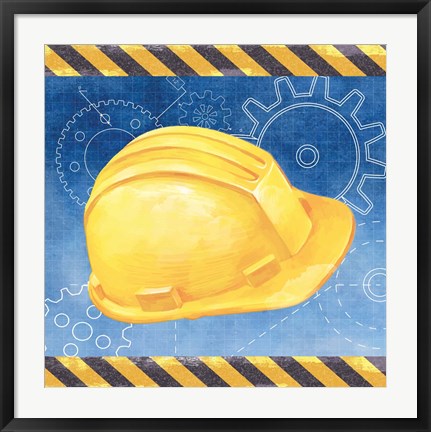 Framed Hard Hat Print