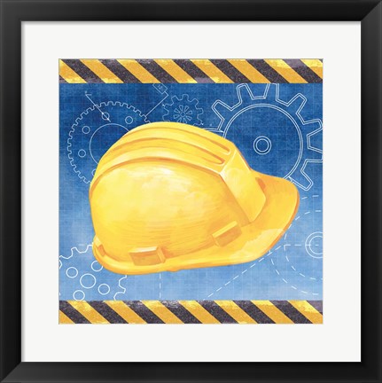 Framed Hard Hat Print