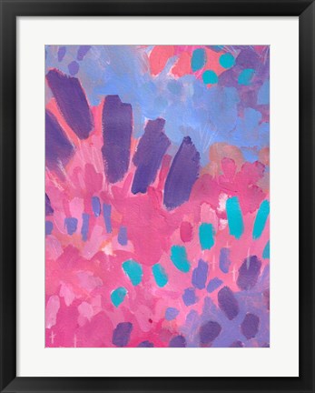 Framed Pink Background Print