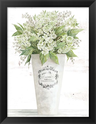 Framed Les Fleurs Hortensia Print