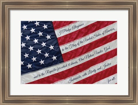 Framed I Pledge Allegiance II Print