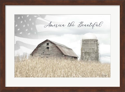 Framed America the Beautiful Print